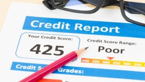a poor credit score of 424 shows how foreclosure can impact your life