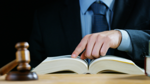 Professional reading a legal book | Texas bankruptcy lawyers