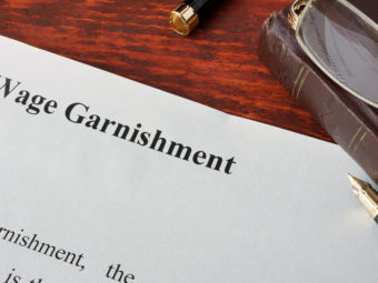 Wage garnishment paperwork on a desk | Texas bankruptcy lawyers