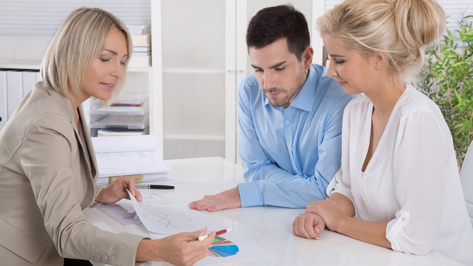A couple has a credit counseling appointment with an attorney