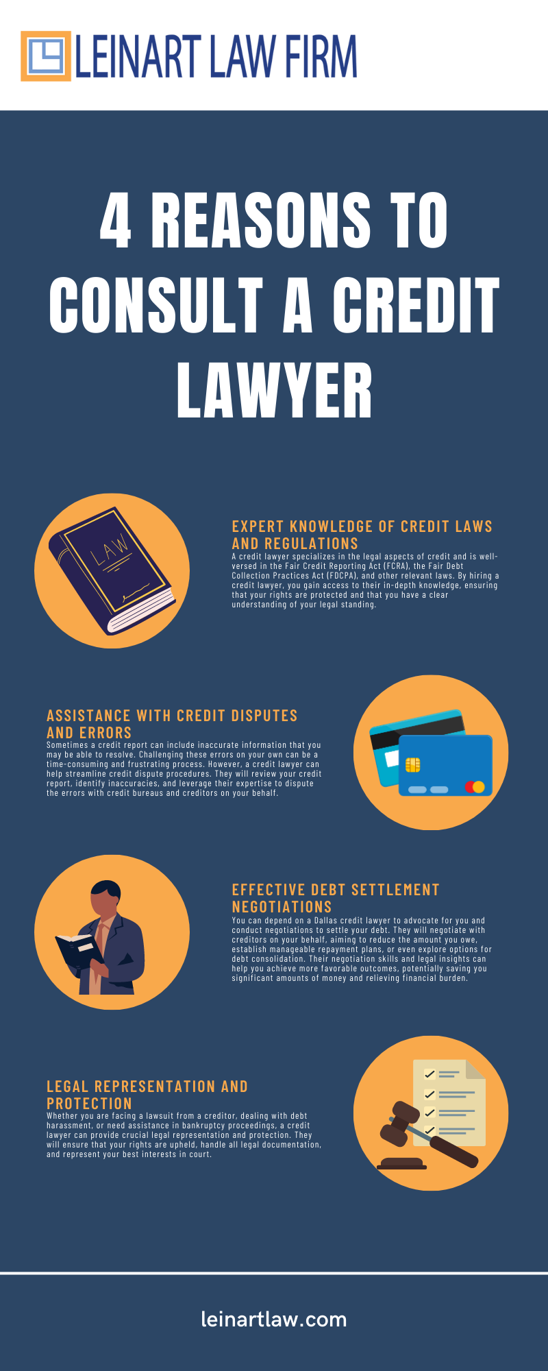 4 Reasons To Consult A Credit Lawyer Infographic