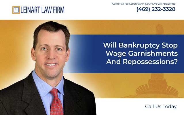 Will bankruptcy stop wage garnishments and repossessions? – Leinart Law Firm