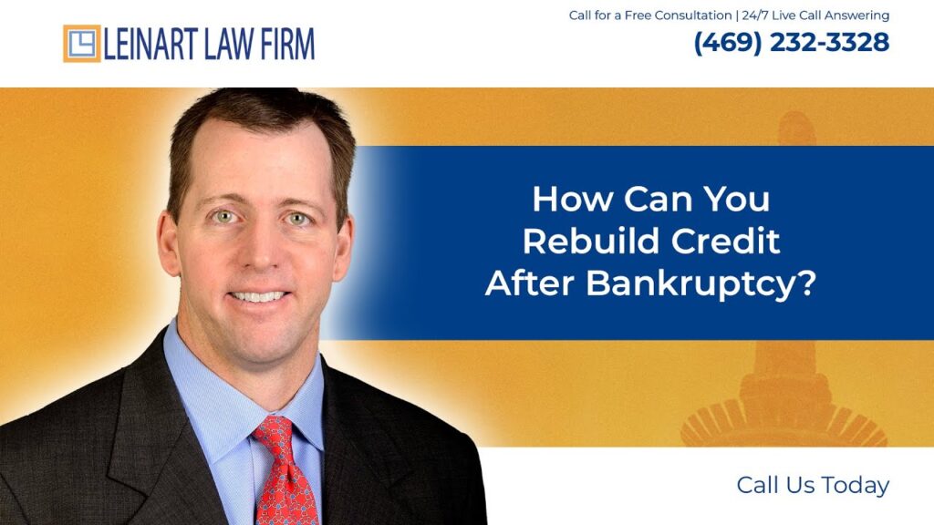 How can you rebuild credit after bankruptcy