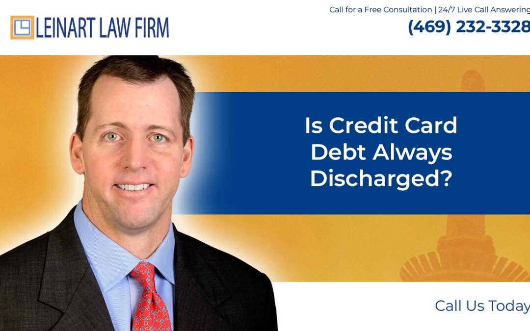 Is credit card debt always discharged?