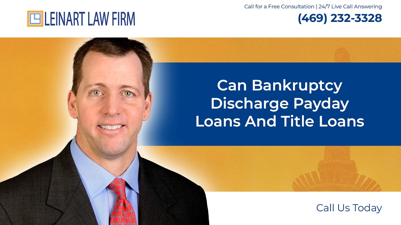 Can bankruptcy discharge payday loans and title loans